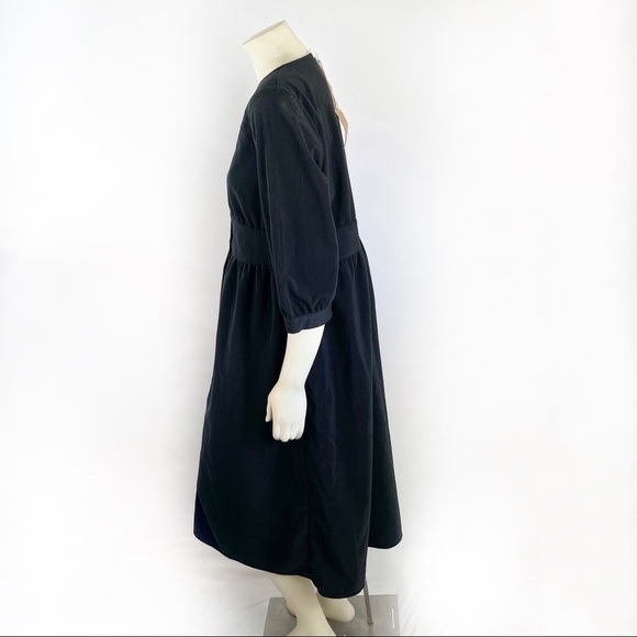 Hidden Alley Black Button Front long dress size L - Picture 5 of 9